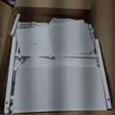 TUTOTAK Small Narrow LED End Table with Charging Station, Side Table Outlets, Nightstand with 2 Cloth Drawers, Set of 2, Couch Table, for Living Room, Bedroom, Bedside, White TB01BW056