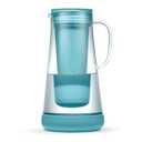 LifeStraw Home Water Filter Pitcher, 7-Cup, Glass with Silicone Base, Juniper, for Everyday Protection Against Bacteria, Parasites, Microplastics, Lead, Mercury, PFAS and a Variety of Chemicals