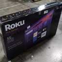 Roku Smart TV  55-Inch Pro Series 4K QLED RokuTV with Backlit Roku Voice Remote Pro, Dolby Vision IQ, 120Hz Refresh Rate  Live Local News, Sports, Gaming