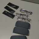 CRGATV 3-Pack Reading Glasses for Men Blue Light Filtering Full Frame Metal Readers Anti Uv/Eye Strain/Glare (3 Pacx Mix Colors)