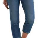 Lee Women's Legendary Straight Capri Jean (Blue, Size 16)