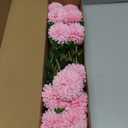Floroom 12pcs Pink Faux Silk Mums Artificial Flowers Bulk Fake Chrysanthemums with Stems for DIY Wedding Table Centerpieces Floral Arrangements Vase Fillers Home Decorations