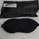 MABAO Weighted Eye Mask for Sleeping, Blackout 3D Contoured Sleep Mask with Adjustable Strap for Women Men, Memory Foam, Gentle Pressure Relief Comfort Eye Cover Blindfold for Insomnia & Travel -Black