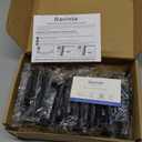 Ravinte 30 Pack 5 inch Square Cabinet Pulls Matte Black Stainless Steel Kitchen Drawer Pulls Cabinet Handles 5Length, 3 Hole Center