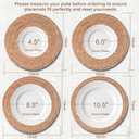 10 Pack 13 in Round Woven Placemats Plate Chargers,Rattan Wicker Table Mats Jute Braided Chargers for Dinner PlatesBoho Farmhouse Rustic Woven Place Mats for Dining Table Decor