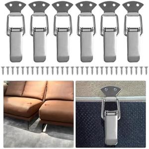 nsgglecher 6 Pack Sectional Couch Connector with Screws,Sectional Sofa Connector BracketSofa ClipsSectional Furniture Connectors