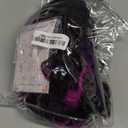 Topcosplay Women Wig Purple Mixed Red Halloween Costume Cosplay Wigs with Braid