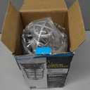 Woods L1706 Vandal Resistant Security Light With Ceiling Mount (150W Incandescent Bulb; Silver) (9.5" x 4.5" x 4.5")