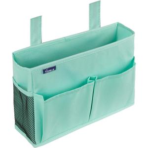 Surblue Caddy Hanging Organizer Bedside Storage Bag for Bunk and Hospital Beds, Green, Small