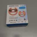 WEOTOO Steering Wheel Compatible with Switch 2 JoyCon Controller, 2 Pack Racing Wheels Compatible with Switch 2 JoyCon Accessories, Realistic Racing Experience with Comfortable Grip  Black