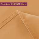 Obstal 210GSM Rectangle Table Cloth - Heavy Duty Water Resistance Microfiber Tablecloth, Decorative Fabric Table Cover for Outdoor and Indoor Use (Orange, 60 x 102 Inch)