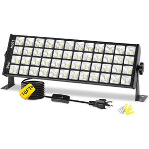 150W LED Shop Light, 18000LM 6000K Daylight White Super Brighter, IP66 Waterproof Outdoor Garage Light with On/Off 10 FT Cord Bay Lighting for Workshop Yard Garage Warehouses Yard