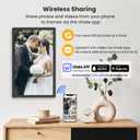 FANGOR 21.5" Large Digital Picture Frame 64GB, WiFi Photo Frame 1920x1080 FHD IPS Display with Remote Control, Auto-Rotate, Wall Mounted, Share Photos/Videos Via Uhale App/USB/SD (No Touch Screen)