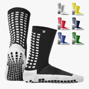 Lux Dual Grip Socks - Soccer Grip Socks for Men and Women. GripArray Performance & Comfort S