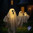 Halloween Decorations Solar Halloween Ghost Lights 3 Pack