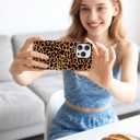 Jusy Compatible with MagSafe Brown Leopard Print Phone Case for iPhone 11 Pro Max, Trendy Luxury Magnetic Soft TPU and Hard PC Protective Phone Cover for Women Girls - Leopard