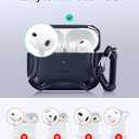 ESR for AirPods Pro 3 Case (2025), Compatible with Airpods Pro 3rd Generation (USB-C Cable), Magnetic Lid, MagSafe Ready, Powerful Drop Protection, Cyber Series, Navy Blue