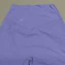 Sunzel Crossover Biker Shorts for Women, No Front Seam V High Waist Yoga Workout Gym Shorts with Tummy Control (Small, Periwinkle)