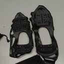 2 Pair Ice Spikes for Boots, Anti-Slip Winter Grip, 24 Teeth Ice Grippers Traction Cleats with Straps, for Mountaineering Walking Fishing Backpacking Men Women Adults Teens, S, L