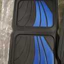 Road Comforts Rubber Sport Car Floor Mat - All-Weather Heavy Duty, Non-Slip, Trim-to-Fit, Universal Fit for Cars, Trucks, SUVs - Blue