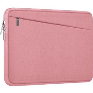 15.6 inch Laptop Case, Slim Computer Carrying Bag Protective Cover Briefcase with Front Pocket, Durable Laptop Sleeve for 15-16 Inch HP, Dell, Lenovo, Asus- Red Pink