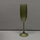 Plastic Champagne Flutes Champagne Glasses Unbreakable Wedding Toasting Glasses Reusable Diamond Liquor Glasses Crystal Clear Party Liquor Cups Vintage Drinking 5.5 OZ for Wedding (12, Green)