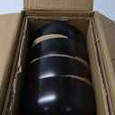 KooK Ramen Bowl, Japanese Bowls, Noodle Bowls, Large Soup Bowl, Ceramic, Large Capacity, For Ramen, Pho, Udon, Soba, Microwave and Dishwasher Safe, 34 oz, Set of 4 (Black/Plum)