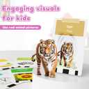 HOMESTEC Toddlers Bilingual Spanish & English Talking Flash Cards with 288 Sight Words, Speech Therapy Toys for 1 2 3 4 5 6 Years Old Boys and Girls, Learning Educational Kids Gifts (Pink)