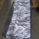 DriftAway Tree Branch Abstract Ink Printing Lined Thermal Insulated Window Curtain Valance Rod Pocket 52" x 18" Plus 2" Header, Black White 2 Pack