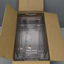 Heyuzb 8 PACK Freezer Organizer Bins Clear Stackable Storage Bins with Side Handles Refrigerator Organizers and Storage Home Organization Must Haves