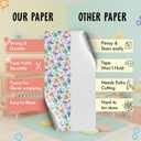 DazzleDaisy 6-Sheet Dragon Gift Wrap Set – Colorful Birthday Wrapping Paper, Matching Tags & Stickers for Boys & Girls, Eco-Friendly Kraft Paper Sheets