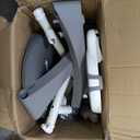 High Chairs for Babies and Toddlers, 4 in 1 Convertible Baby High Chair, Portable High Chair for Travel with Adjustable Height and Back, Foldable HighChair with Wheels& Pu Cushion (Grey) (Grey)