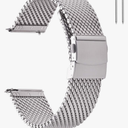 EACHE Stainless Steel Thick Mesh Watch Bands for Mens, Quick Release Adjustable Heavy Duty Mesh Watch Straps 18mm 20mm 22mm