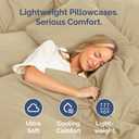 2 x Standard Pillow Cases Set of 2 - Ultra-Soft Hotel Quality Pillowcase Covers - Comfy & Wrinkle Free - Stain and Fade Resistant - Machine Washable Pillow Protectors - 2 Piece Set - Standard Size Beige