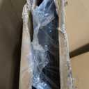 8 Panels No Dig Decorative Outdoor Garden Fence with Gate for Yard, 48 in(H) X 21 ft(L) Animal Barrier Fencing Rustproof Metal Wire Panel Border for Dog, Rabbits, and Patio Temporary Ground Stakes