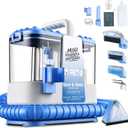 Carpet Cleaner Machine, 20Kpa Powerful Suction with 5 Cleaning Tools, Cleaning Solution, Car/Auto Detailer, Lightweight Compact Design for Rug, Carpet, Car Seats, Pets, Stairs, Couches,Blue