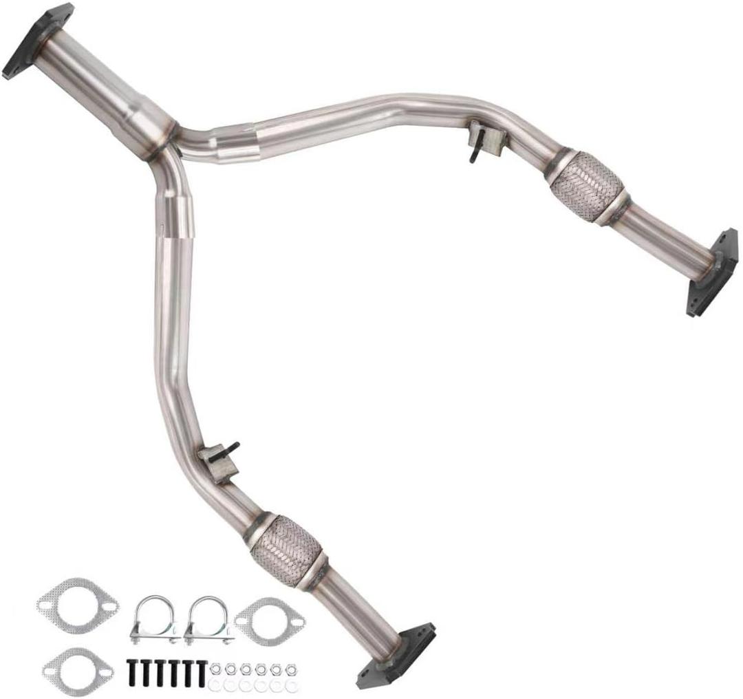 Exhaust | Stainless Steel Exhaust Direct Fit Y Pipe Compatible with