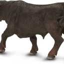 Safari Ltd. Black Bull Figurine - Detailed 6" Plastic Model Figure - Fun Educational Play Toy for Boys, Girls & Kids Ages 3+