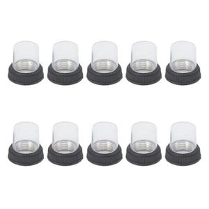 Saccgt 10pcs Circuit Breaker Waterproof Dust Cover with 12mm Bottom Diameter Silicone Flat Head Caps for KUOYUH 98 88 Series Plastic, As Pic Shows
