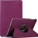 Rotating Case for Tab A7 Lite 8.7" 2021 (Model: SM-T220/T225/T227), 360 Degree Swiveling Leather Protective Cover Case for Samsung Galaxy Tab A7 Lite 8.7 Inch Tablet 2021 Release, Purple
