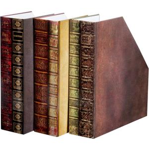 The Paragon Magazine Holders - Set of 3, Decorative Organizer File Boxes The Paragon Magazine Holders - Set of 3, Decorative Organizer File Boxes