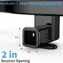 Class 3 Trailer Hitch, 2-Inch Receiver, Compatible with Honda Passport 2019 2020 2021 2022 2023 2024 2025 2026, Bright Black Color Tow Hitch