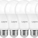 Lepro Dimmable LED Light Bulbs 100 Watt Equivalent, 14W 1500LM Daylight White 5000K, A19 E26 Standard Medium Base, UL FCC Listed, 15000 Hour Lifetime, 6 Pcs