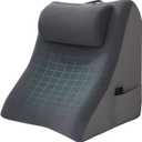 Vekkia 21 Extra-Wide Back Pillow with Adjustable Headrest  2 in 1 Ergonomic Dual-Layer Wedge Backrest for Sitting or Reclining  Adults on Bed, Sofa & Floor, for Reading, TV & Gaming, Soft Cover (Gray)