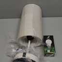 HiBay 17.75 Touch Table Lamp with Charging Station, 3-Way Dimmable 800LM Bedside Lamps with USB-A/USB-C Ports & AC Outlet, Modern White LED Nightstand Light with Beige Linen Shade for Bedroom Office