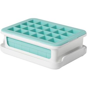 OXO Good Grips Silicone Small Ice Cube Tray with Lid | Ideal for Cocktails