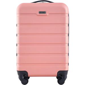 Travelers Club Harper Luggage, Rose Gold, 22-Inch Carry-On