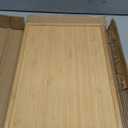 2pcs Rectangular Bamboo Serving Tray for Eating Drinks Storage Snacks TV Breakfast Coffee Parties Bathroom(13.8"x 10.2"x 0.8")