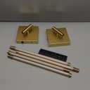 URLIGHTS Battery Operated Wall Sconce Set of 2,Wireless Magnetic Wall Light with 3 Color Lighting, Control Touch Button, Metal Wall Lamp for Bedroom, Living Room Gold, 28 inch