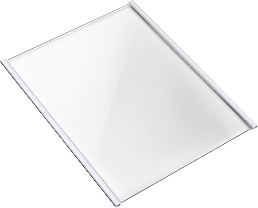 W11130203 Freezer Glass Shelf Compatible with Whirlpool Refrigerator, W10527849 W10773887 WPW10527849 Fridge Tempered Glass Shelf, Shelf Size 11.69" X 9.88"